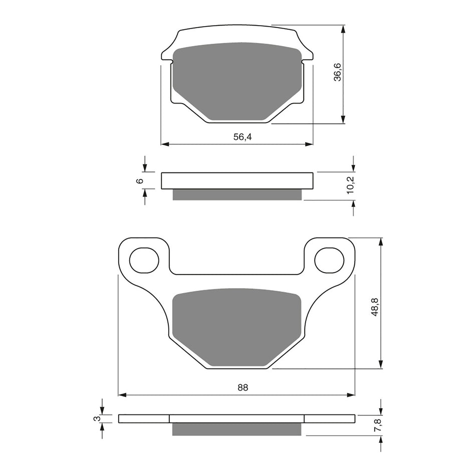 GOLDfren Brake Pads Sintered Sports GF289 - S3 ( P130 )