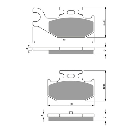 GOLDfren Brake Pads Off-Road Racing GF295 - K5 ( PR372 )