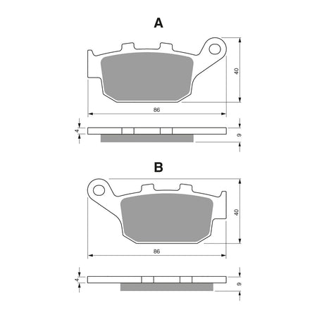 GOLDfren Brake Pads Sintered Sports GF306 - S3 ( PH427 )