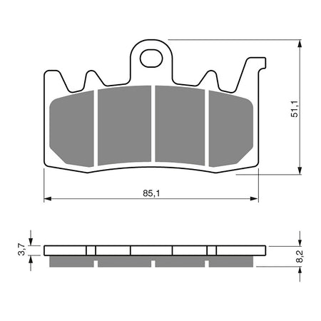 GOLDfren Brake Pads Sintered Sports GF328 - S3 ( PH461 )