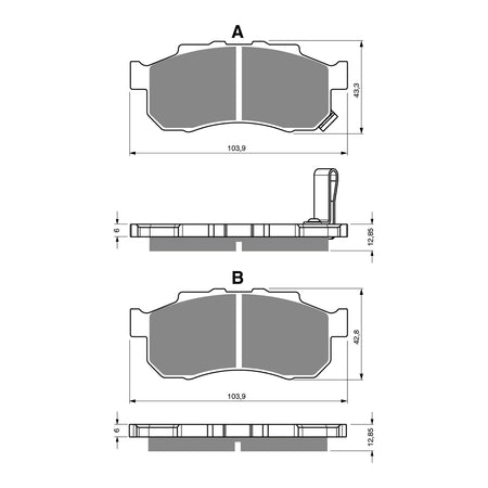 GOLDfren Brake Pads Off-Road Racing GF339 - K5 ( PR410 )