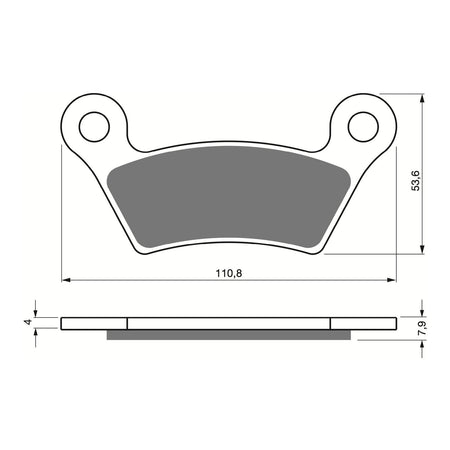 GOLDfren Brake Pads Sintered Sports GF407 - S3