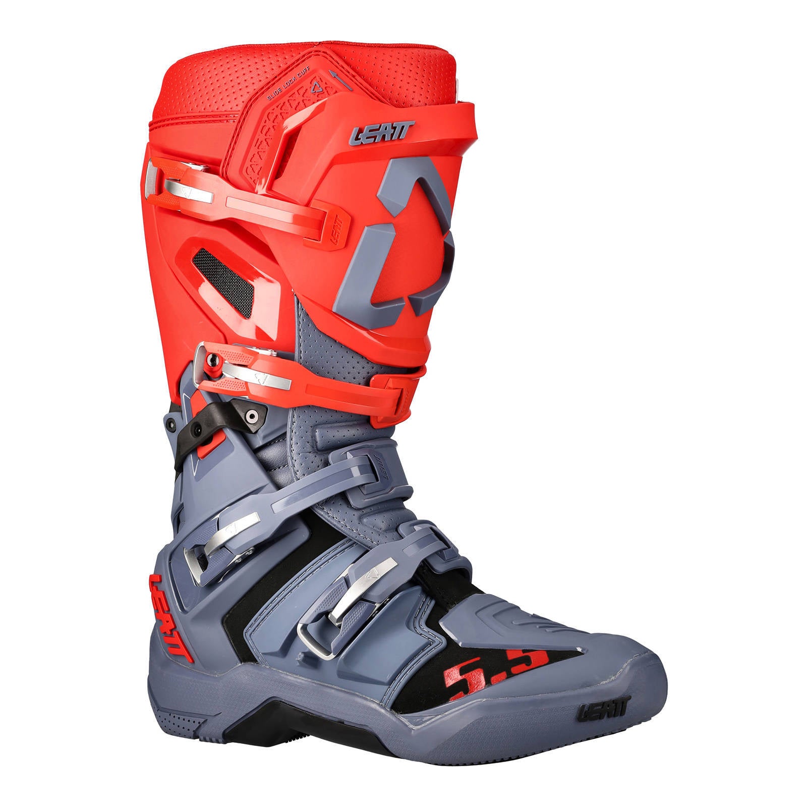 Leatt 2022 5.5 Flexlock Boot - Graphene/Red