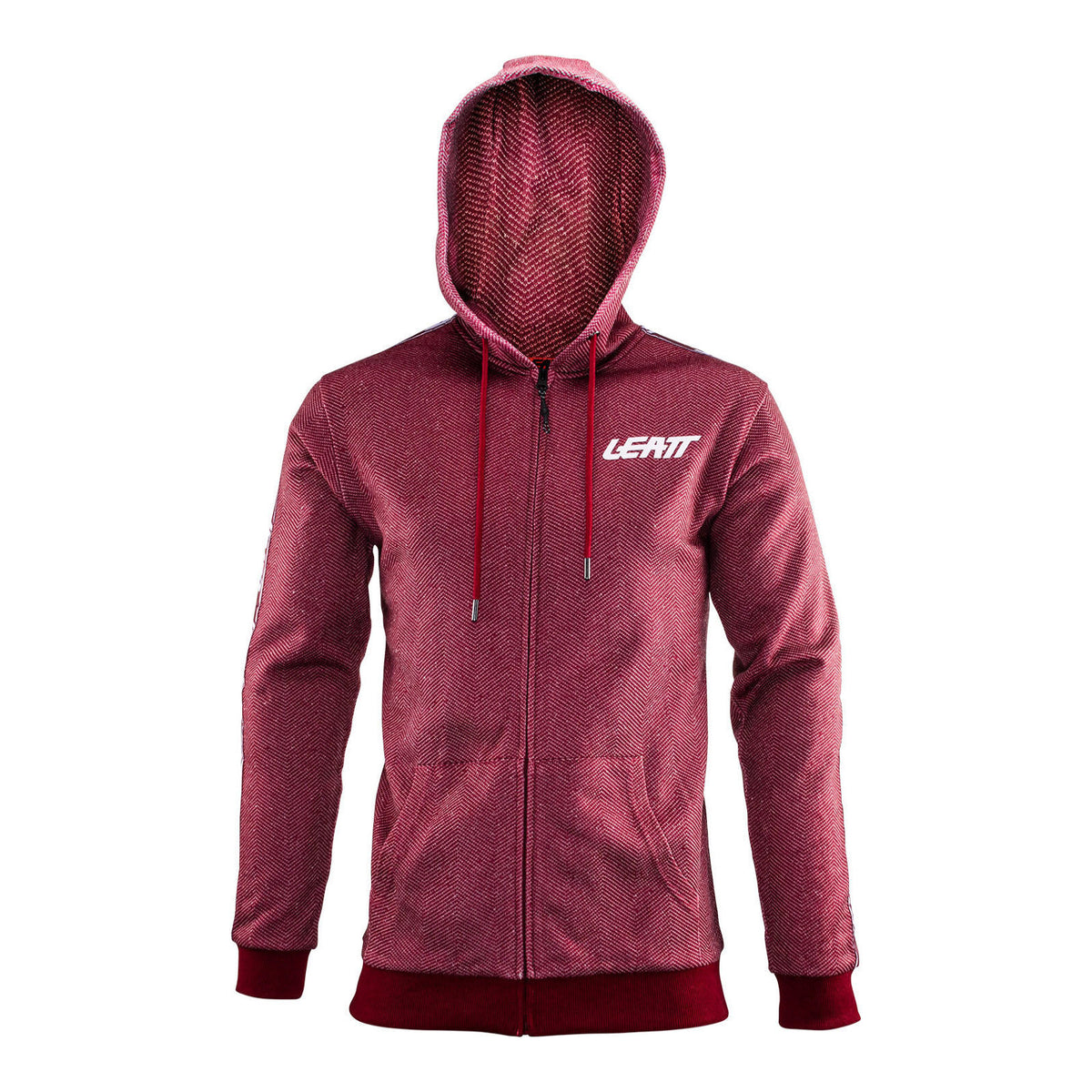 Leatt Premium Zip Hoodie - Ruby