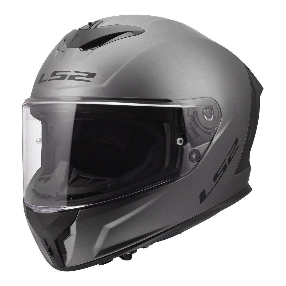 LS2 FF820 Rapid III Solid Helmet - Matte Titanium