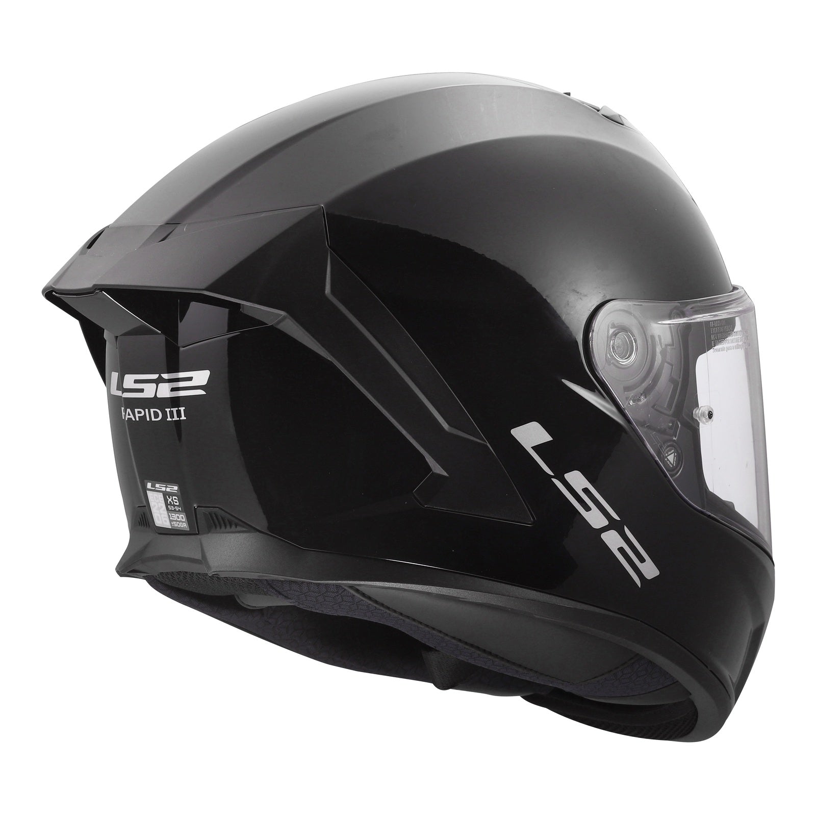 LS2 FF820 Rapid III Solid Helmet - Gloss Black