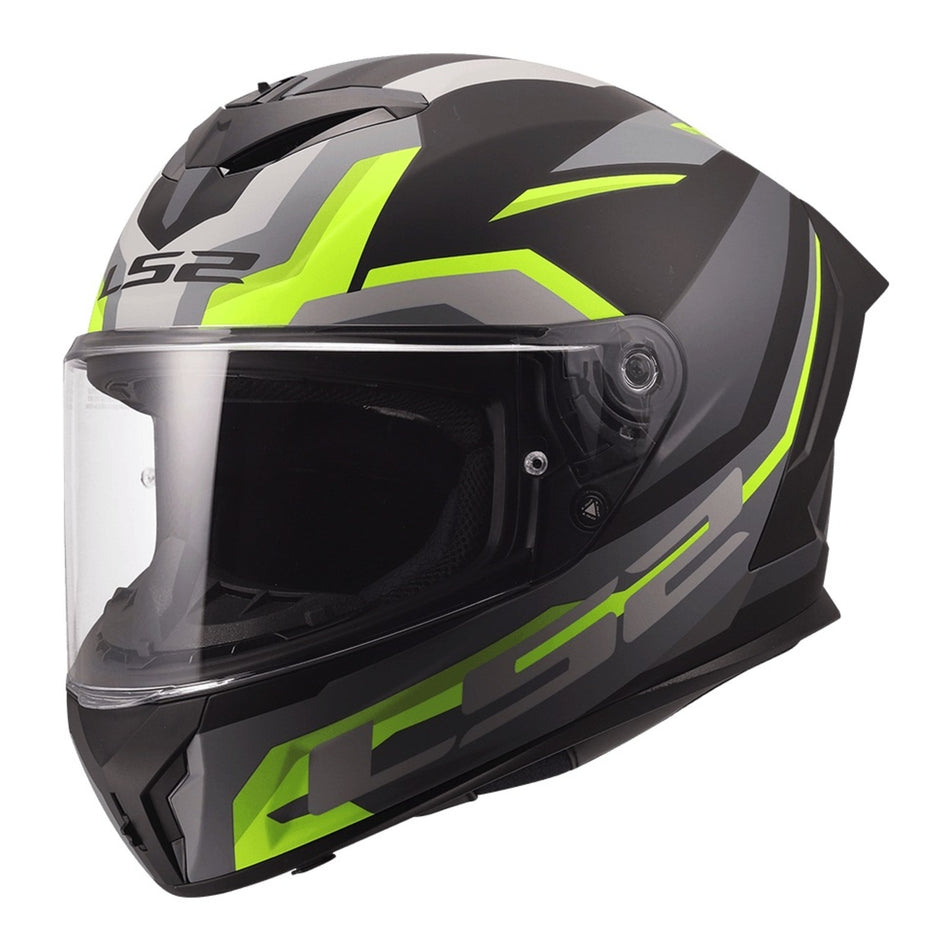 LS2 FF820 Rapid III Hyper Helmet - Black / Hi-Vis Yellow