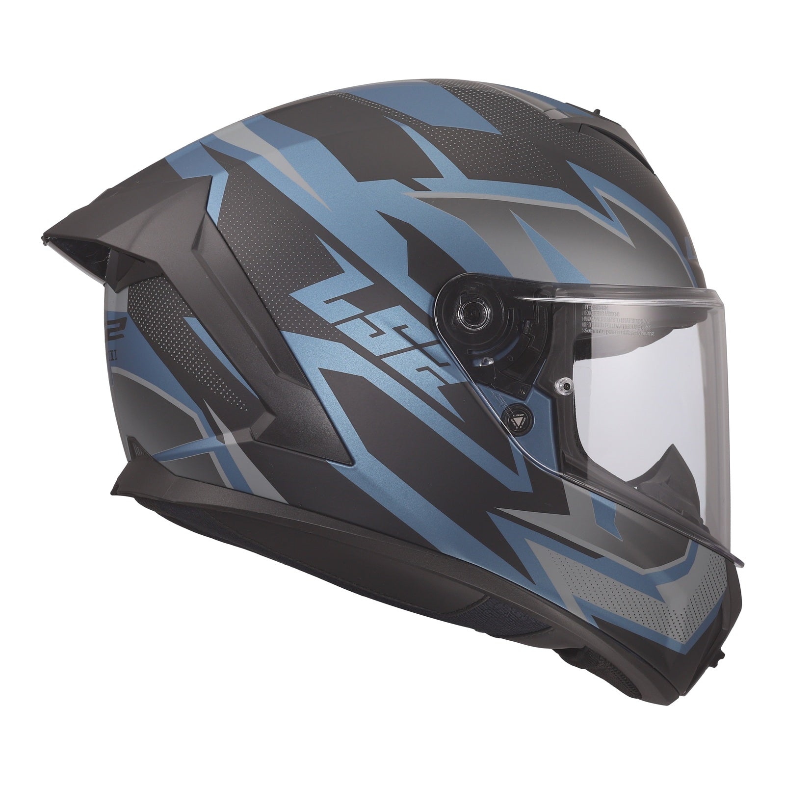 LS2 FF820 Rapid III Xtrem Helmet - Black / Blue Petrol