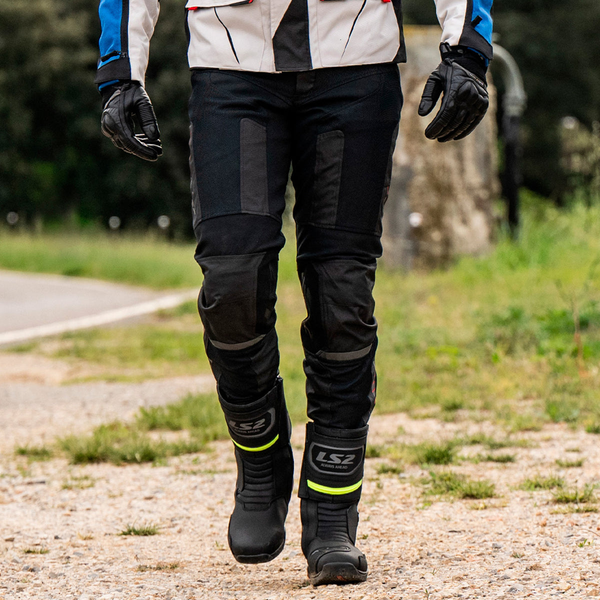 LS2 Como Air Men's Pant - Black / Dark Grey
