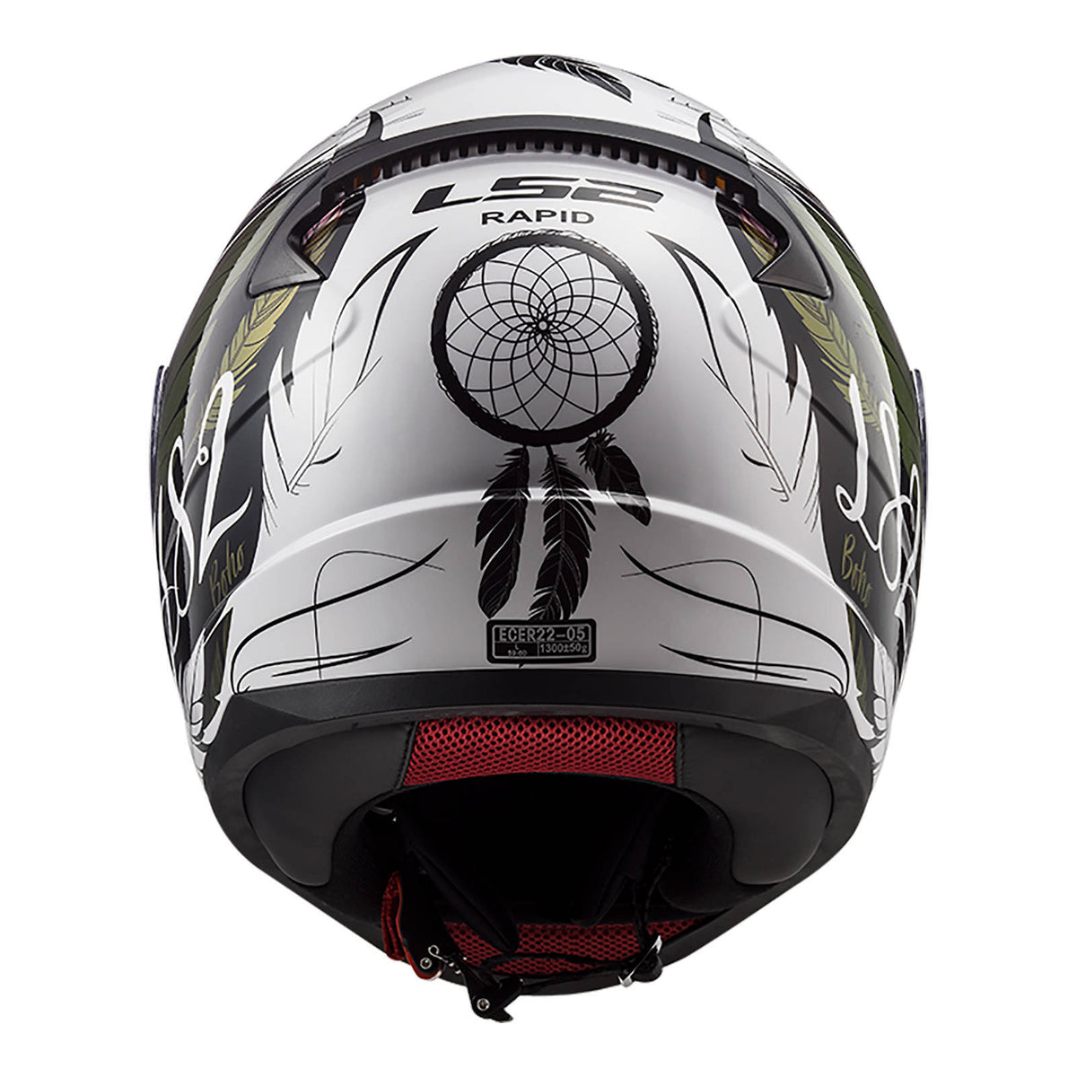 LS2 FF353 Rapid II Boho Helmet - White / Black / Purple 06