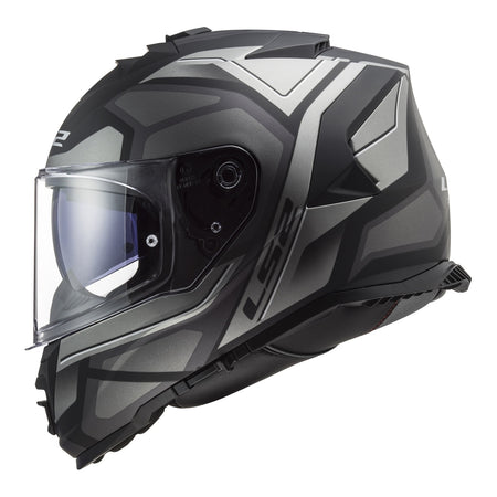 LS2 FF800 Storm II Faster Helmets - Matte Titanium 06