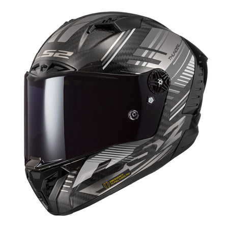 LS2 FF805 Thunder Carbon Helmet - Volt Black / Grey 06