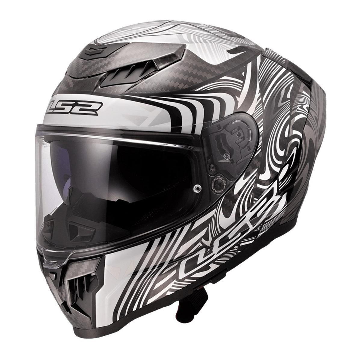 LS2 FF807 Dragon Enthum Helmet - Black / Silver 06