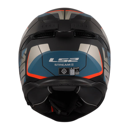 LS2 FF808 Stream II Road Helmet - Matte Black / Blue 06