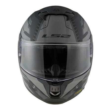 LS2 FF808 Stream II Shadow Helmet - Matte Titanium / Grey 06