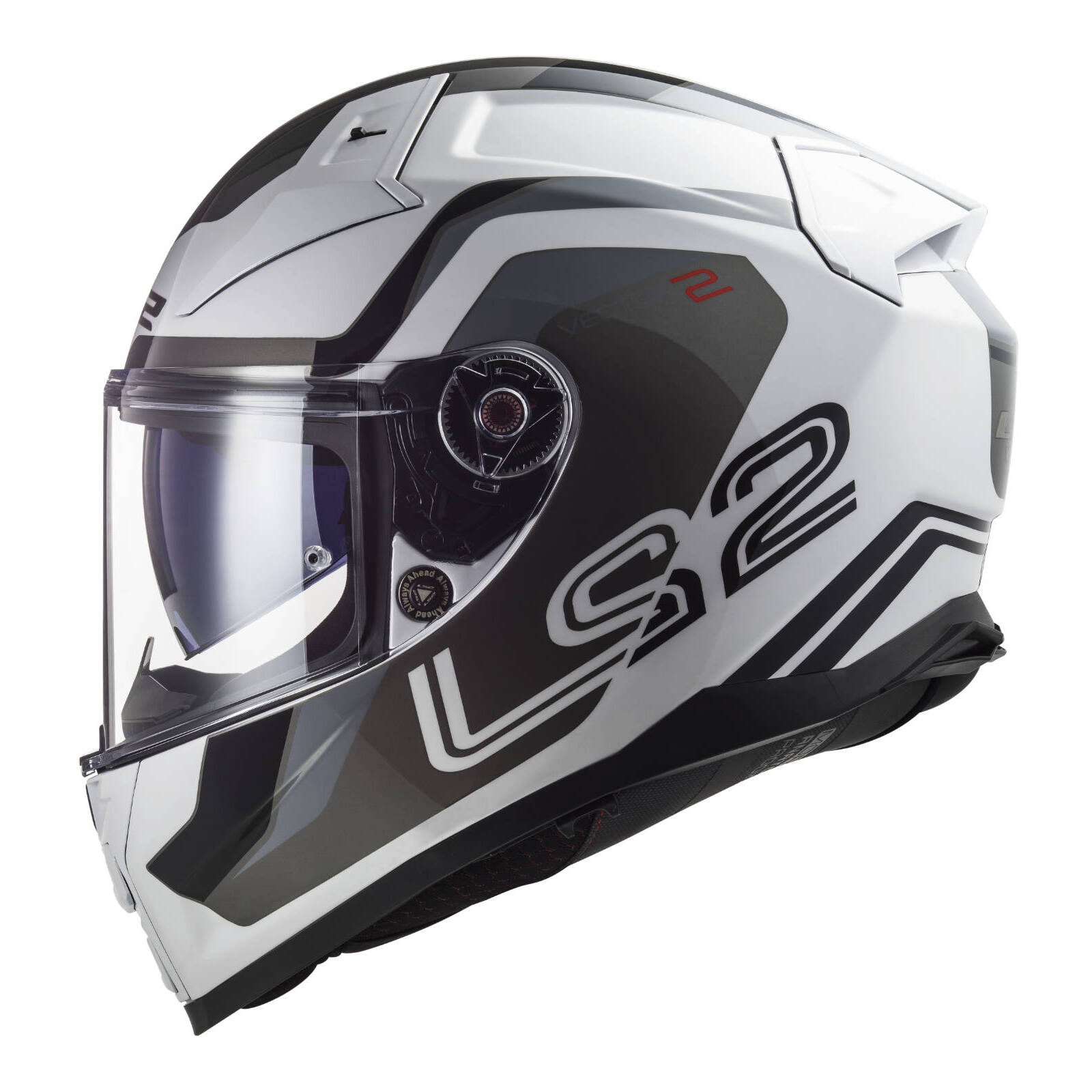 LS2 FF811 Vector II Metric Helmet - White / Titanium / Silver