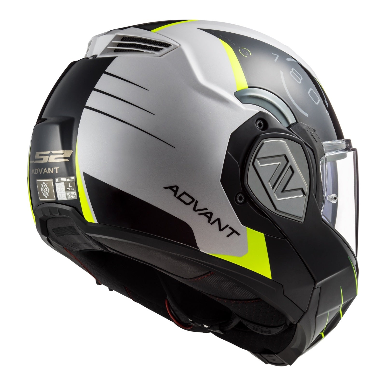LS2 FF906 Advant Codex Helmet - White / Black 06