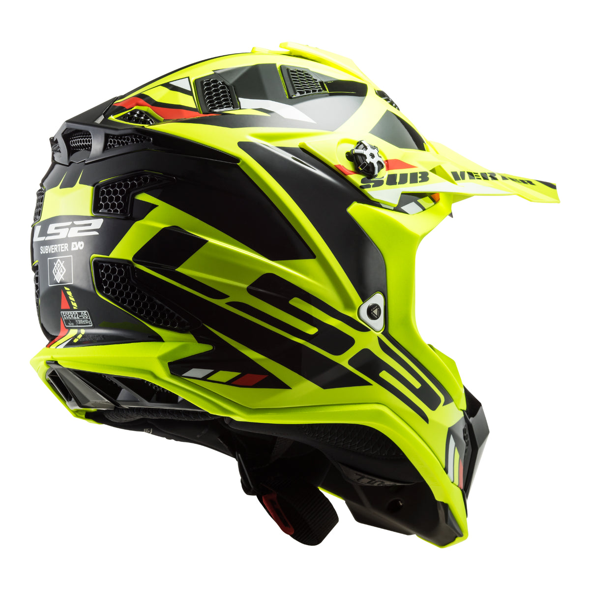 LS2 MX700 Subverter Stomp Helmet - Hi-Vis Yellow / Black 06