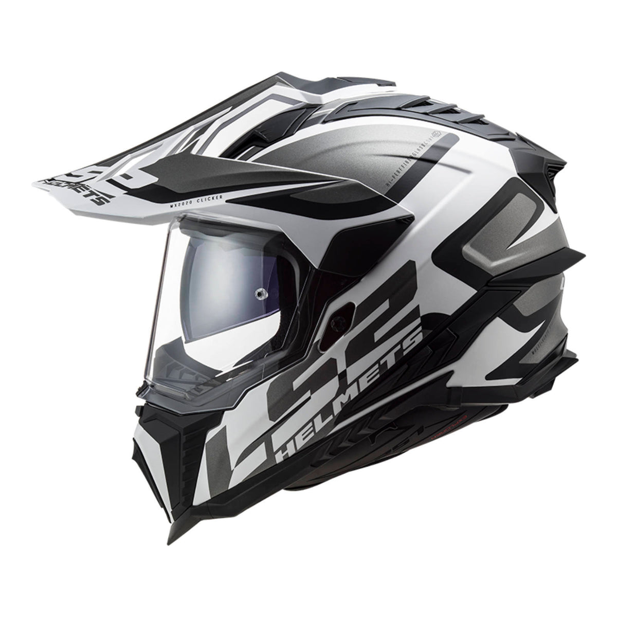 LS2 MX701 Explorer Alter HPFC Helmet - Matte Black / White 06