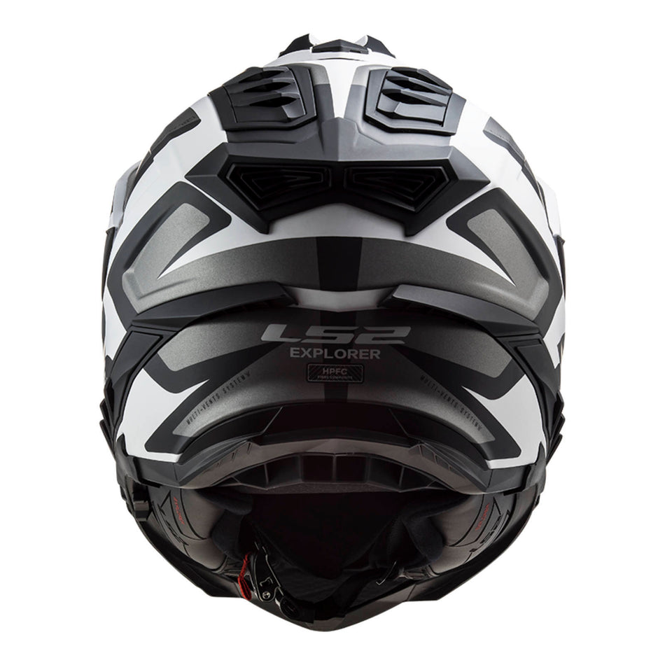 LS2 MX701 Explorer Alter Helmet - Matte Black / White