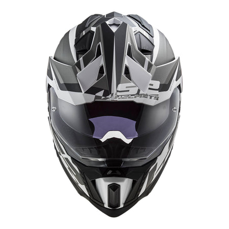 LS2 MX701 Explorer Alter Helmet - Matte Black / White