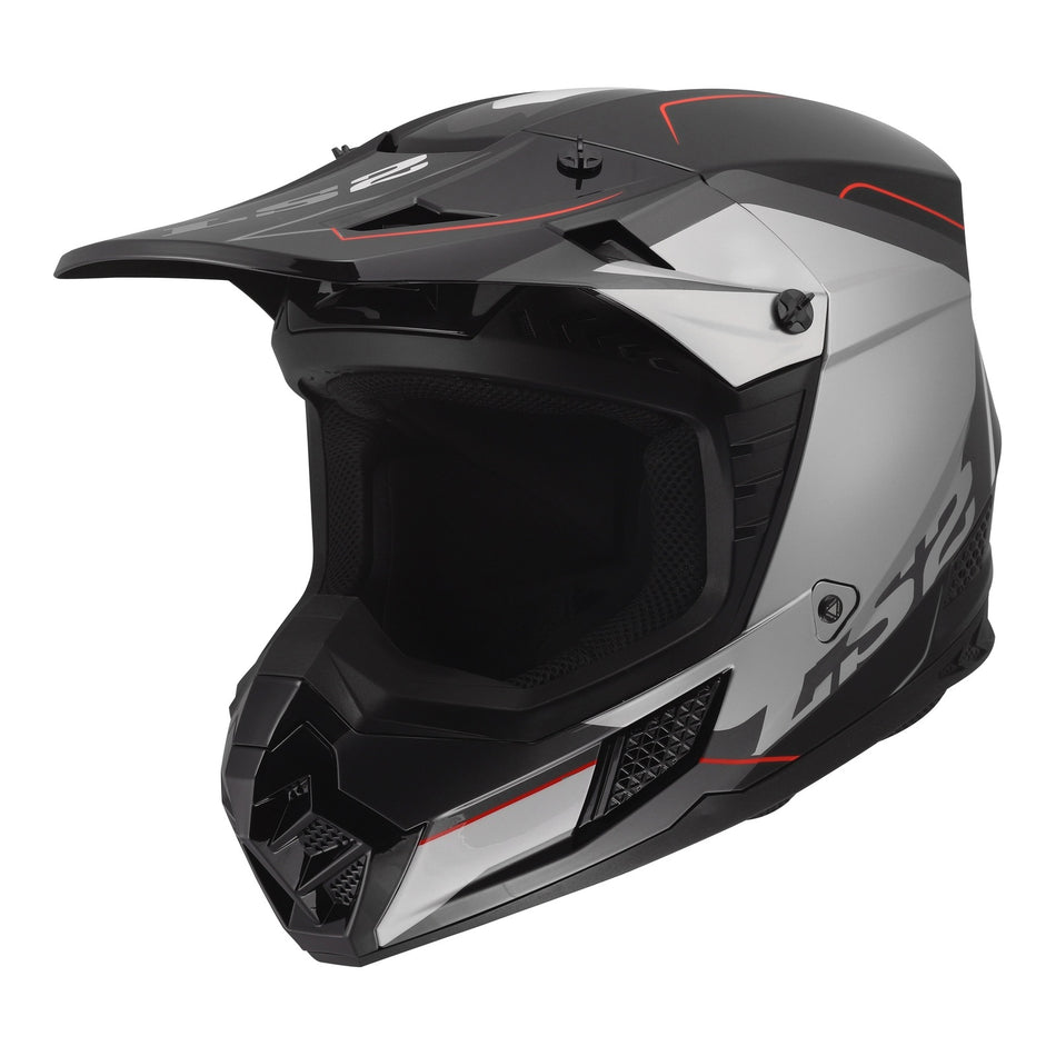 LS2 MX706 COZ Arched Helmet - Black / Silver / Titanium