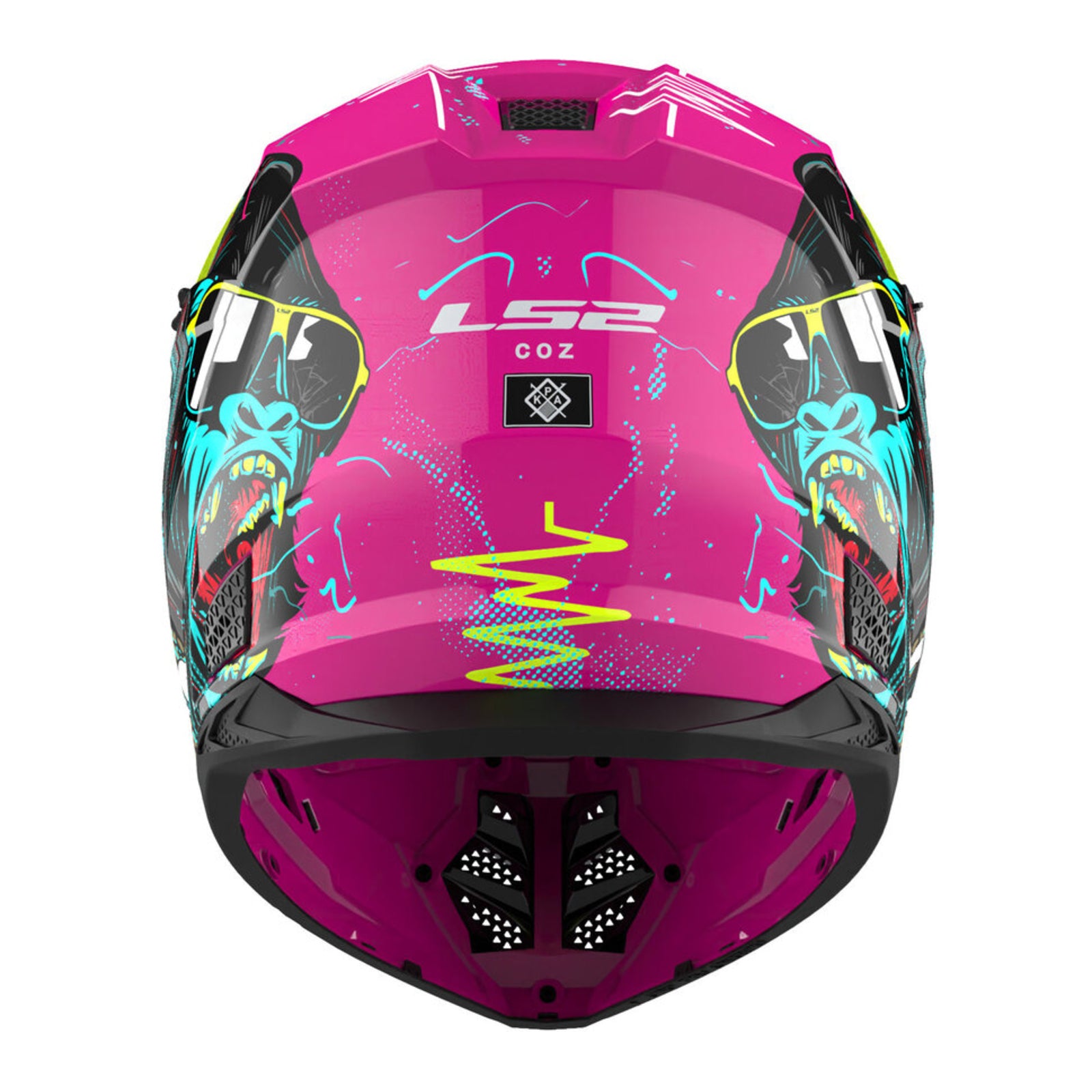 LS2 MX706J COZ Gorilla Helmet - Gloss Purple