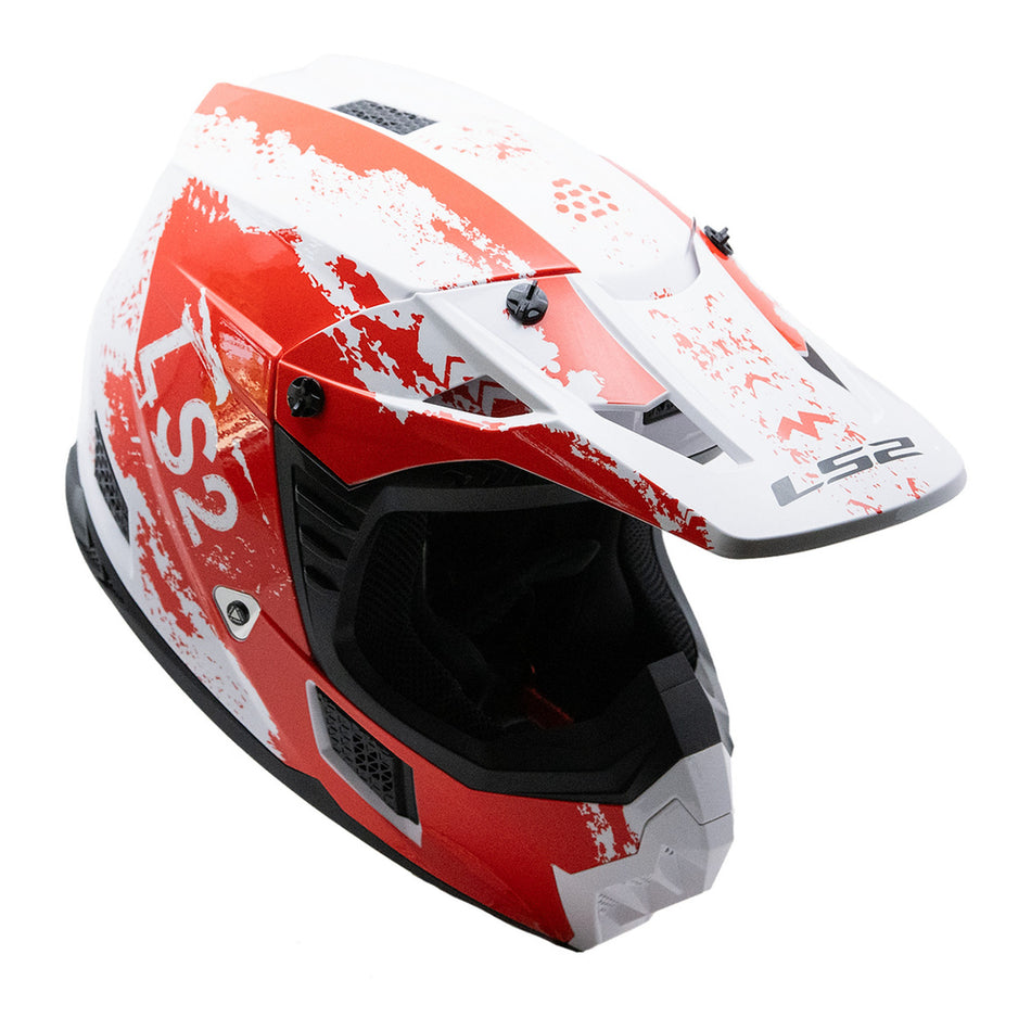 LS2 MX706J COZ Hyde Junior Helmet - Red / White 06