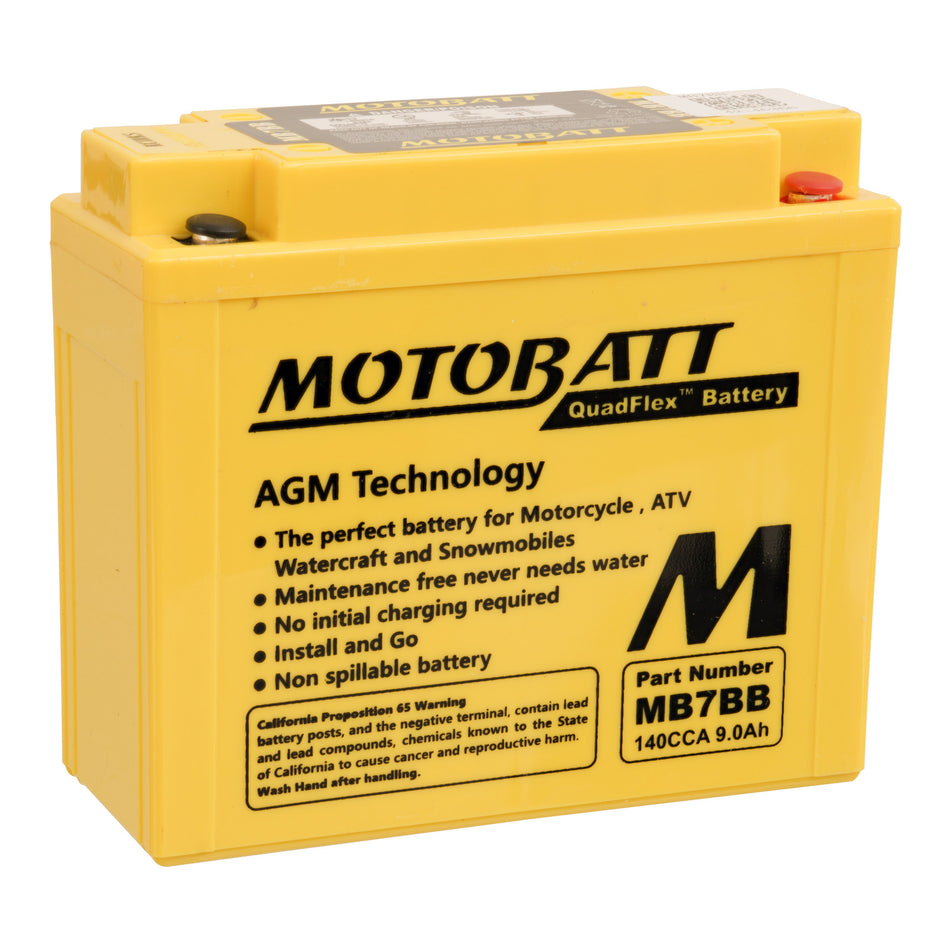 Motobatt Battery Quadflex AGM - MB7BB