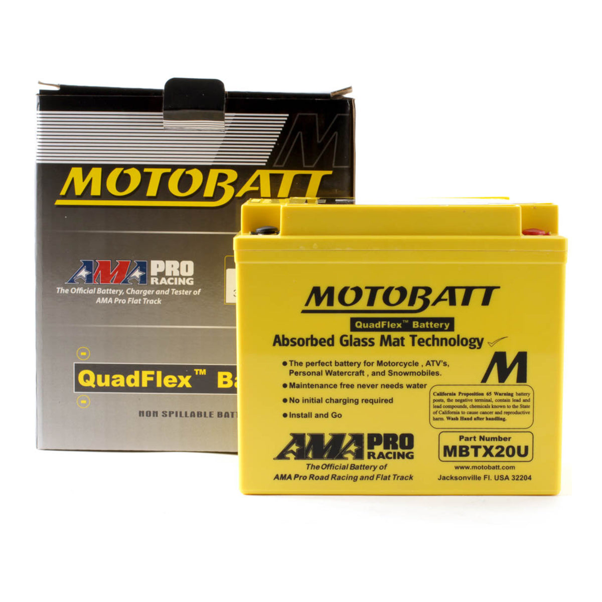 Motobatt Battery Quadflex AGM - MBTX20U