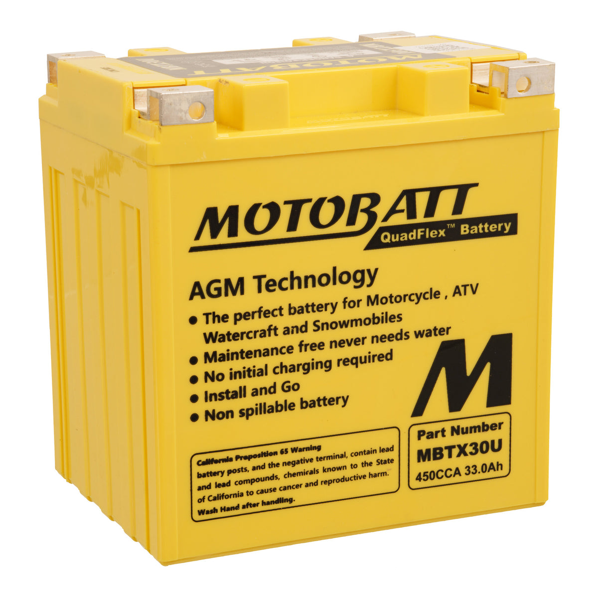 Motobatt Battery Quadflex AGM - MBTX30U