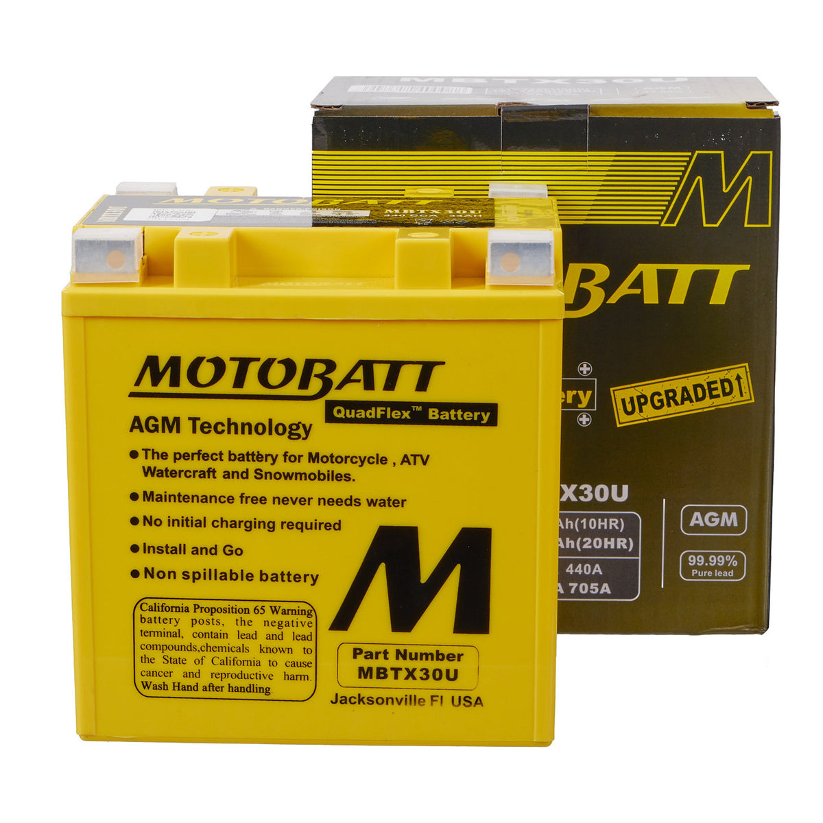 Motobatt Battery Quadflex AGM - MBTX30U
