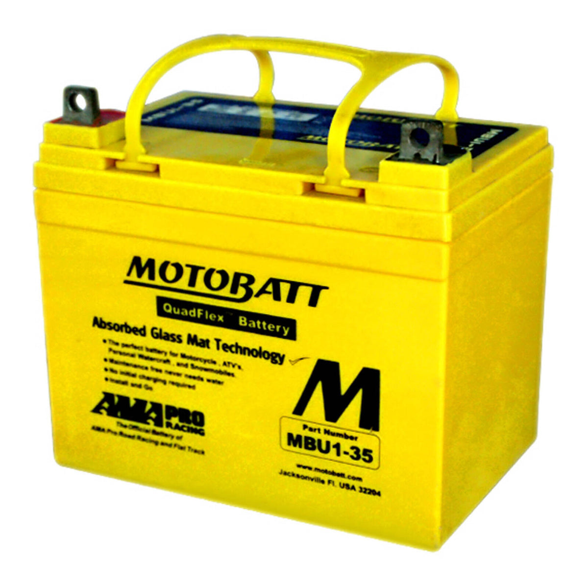 Motobatt Lug Type Terminal, Positive L/H MBU1-35