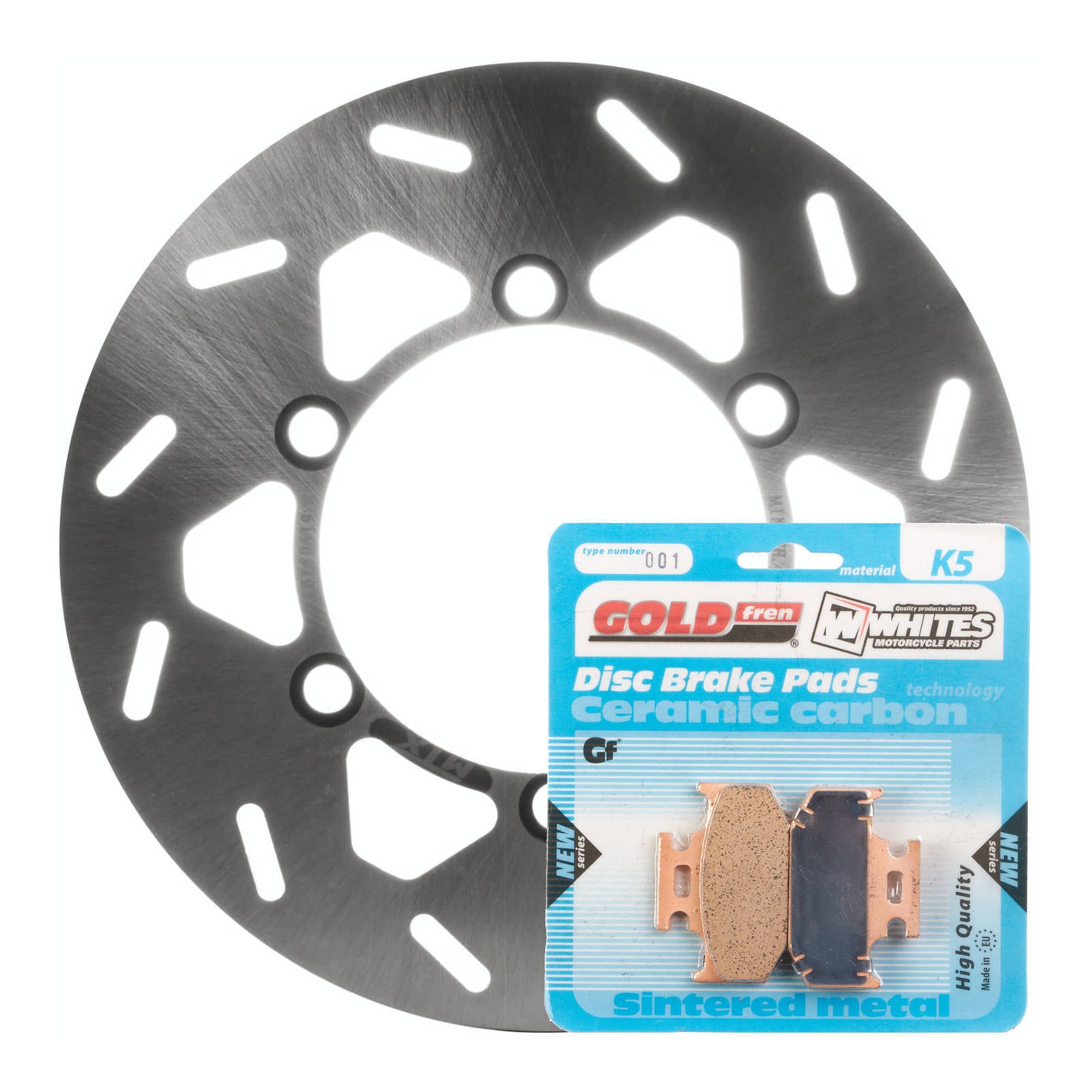 Brake Disc & Pad Rear Kit - Kawasaki KDX200 '95-'08