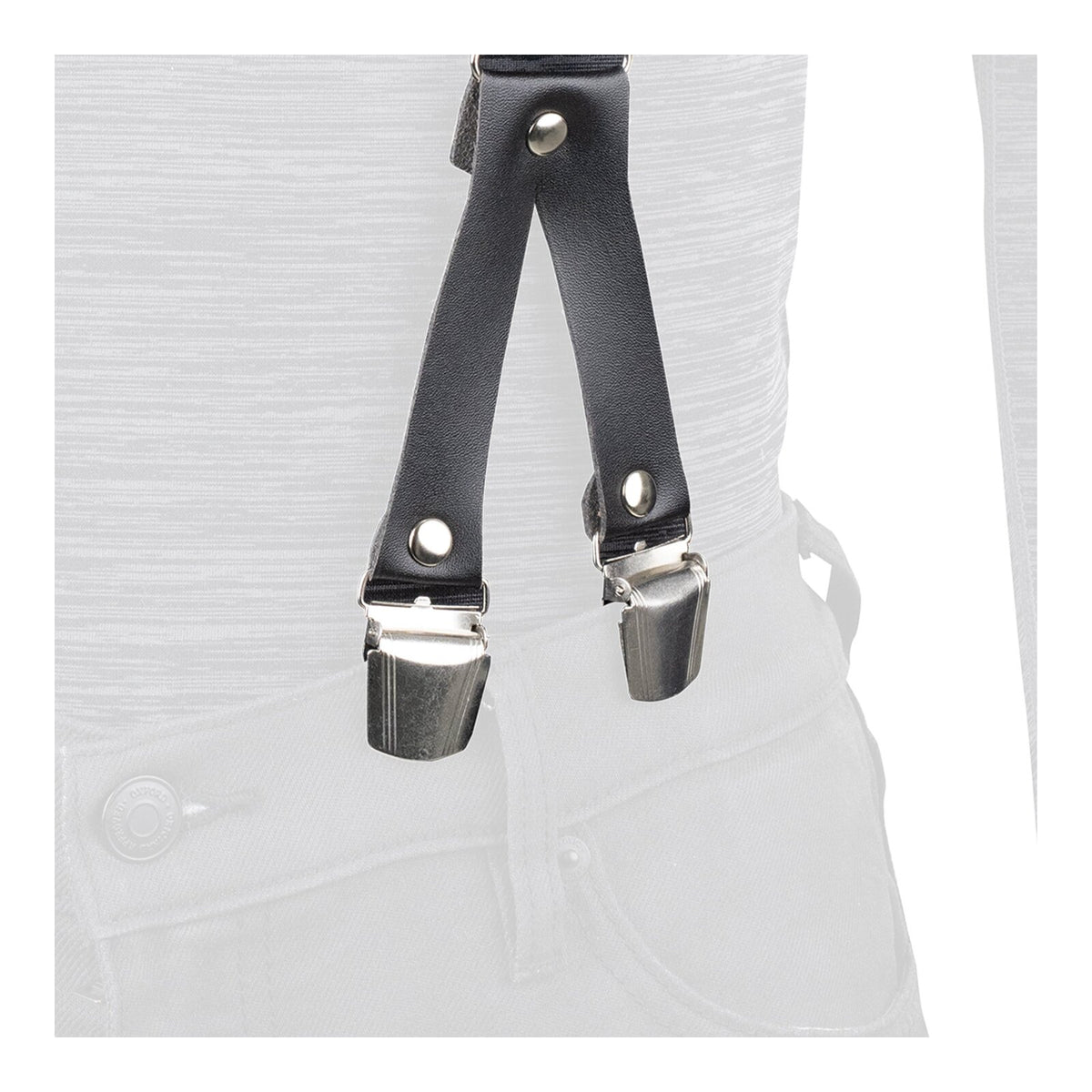 Oxford Riggers Braces Chic Black