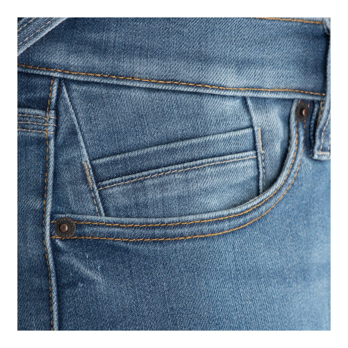 Oxford AA Mens Straight Jean - Mid Blue (Regular)