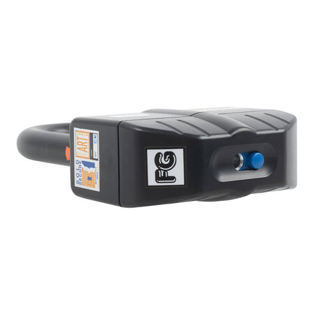 Oxford Boss Alarm 16mm Padlock - Black