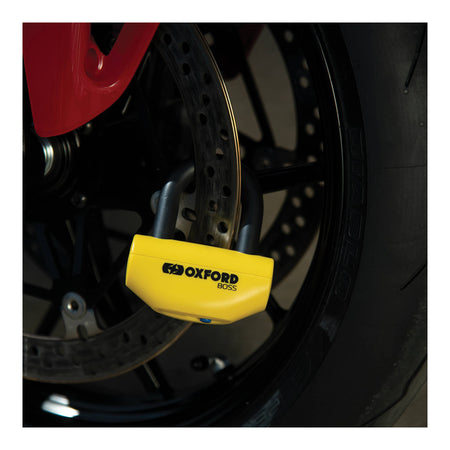 Oxford Boss 12.7mm Disc Lock - Yellow