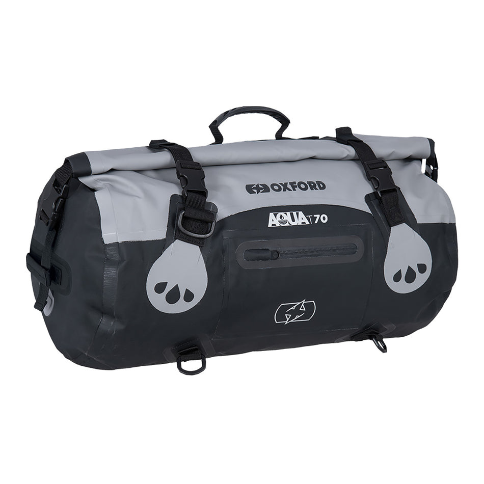 Oxford Roll Bag Aqua T70 - Black / Grey