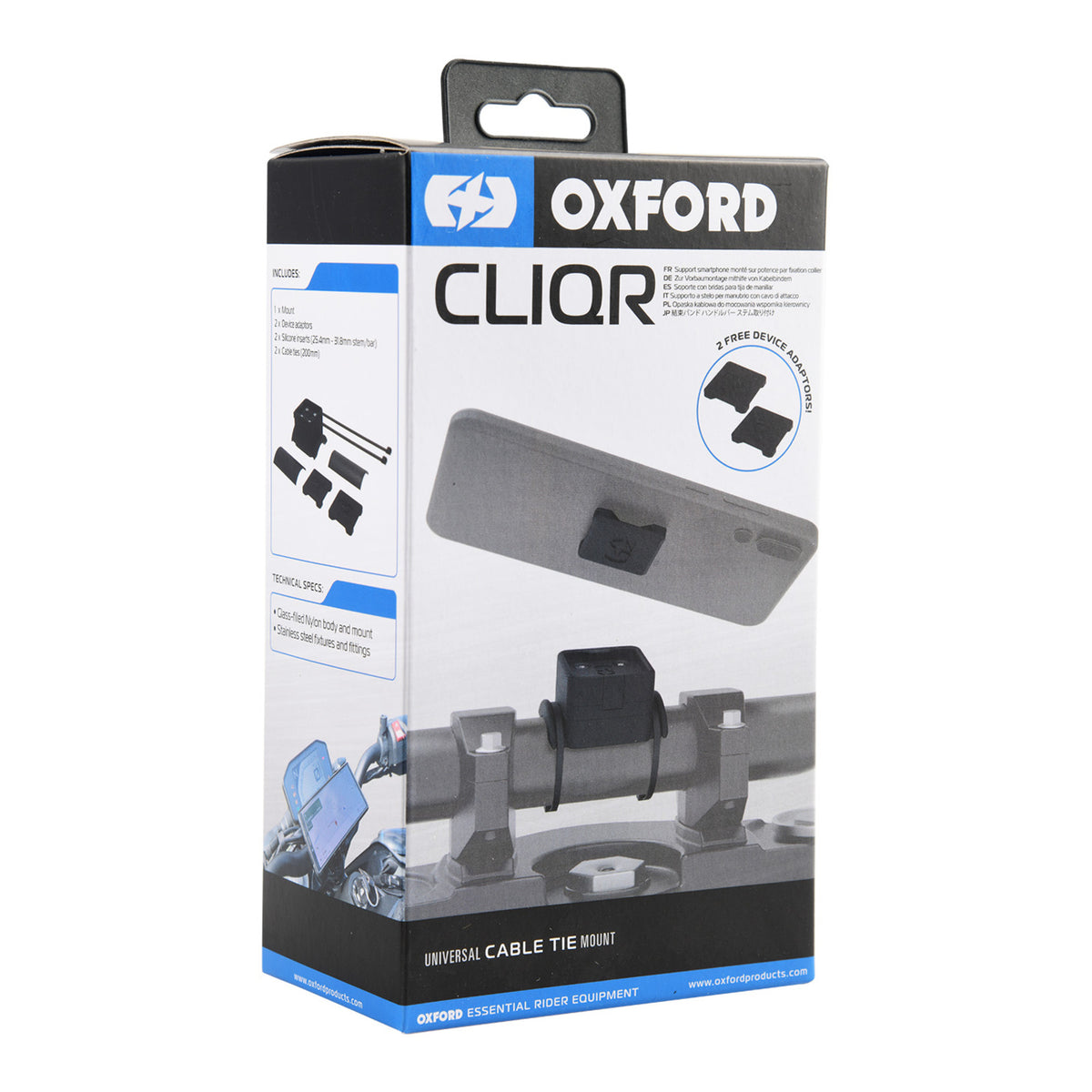 Oxford Cliqr Motorcycle Cable Tie Mount