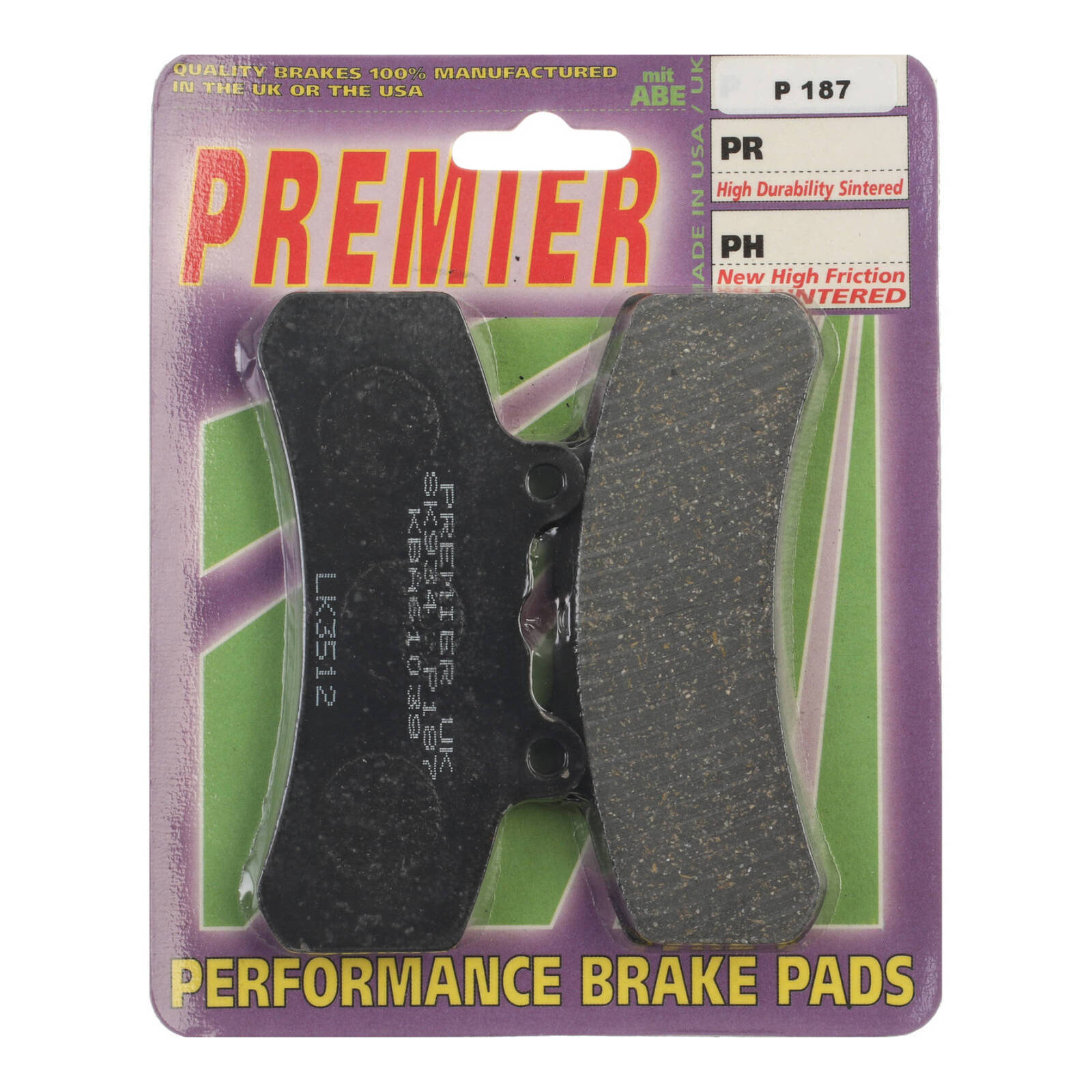 Premier Brake Pads - P Organic Standard