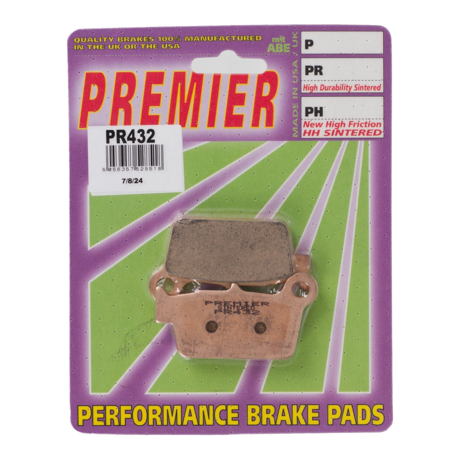 BRAKE PADS FULL SINTERED MOTO X