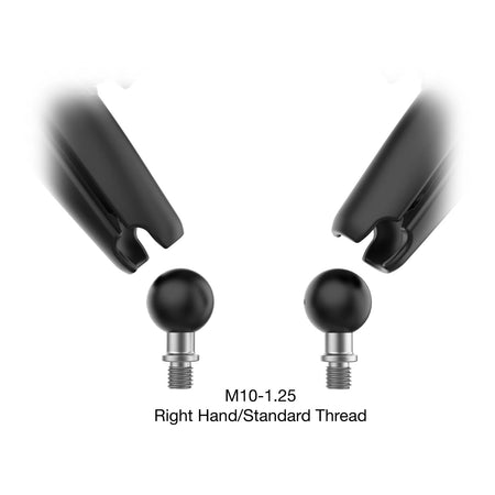 RAM Left & Right Tough-Mirror Kit with Long Arms + M10 X 1.25 Bases