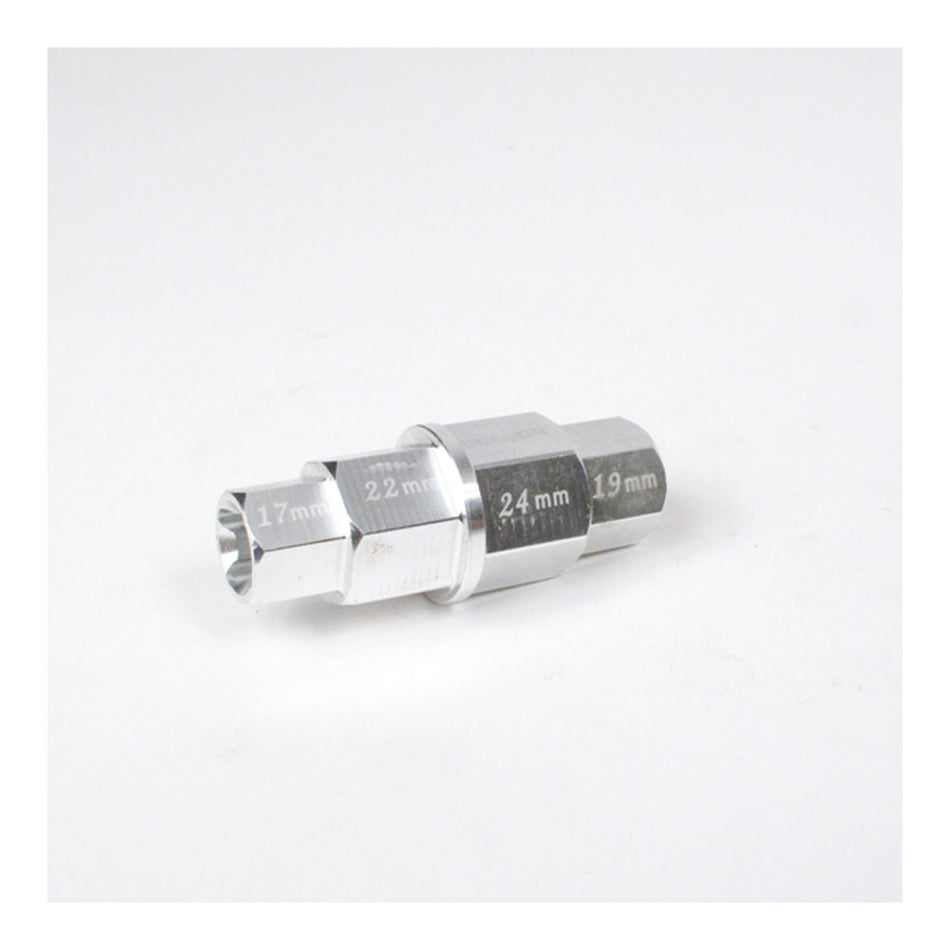 WHITES 4-IN-1 HEX AXLE TOOL 17 19 22 24mm ALUM
