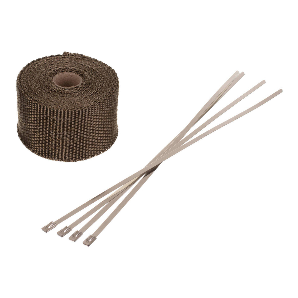 First Class Wraps WHITES EXHAUST WRAP GOLD 50mm (5m ROLL) - WITH 4 S/S TIES – First Class ...