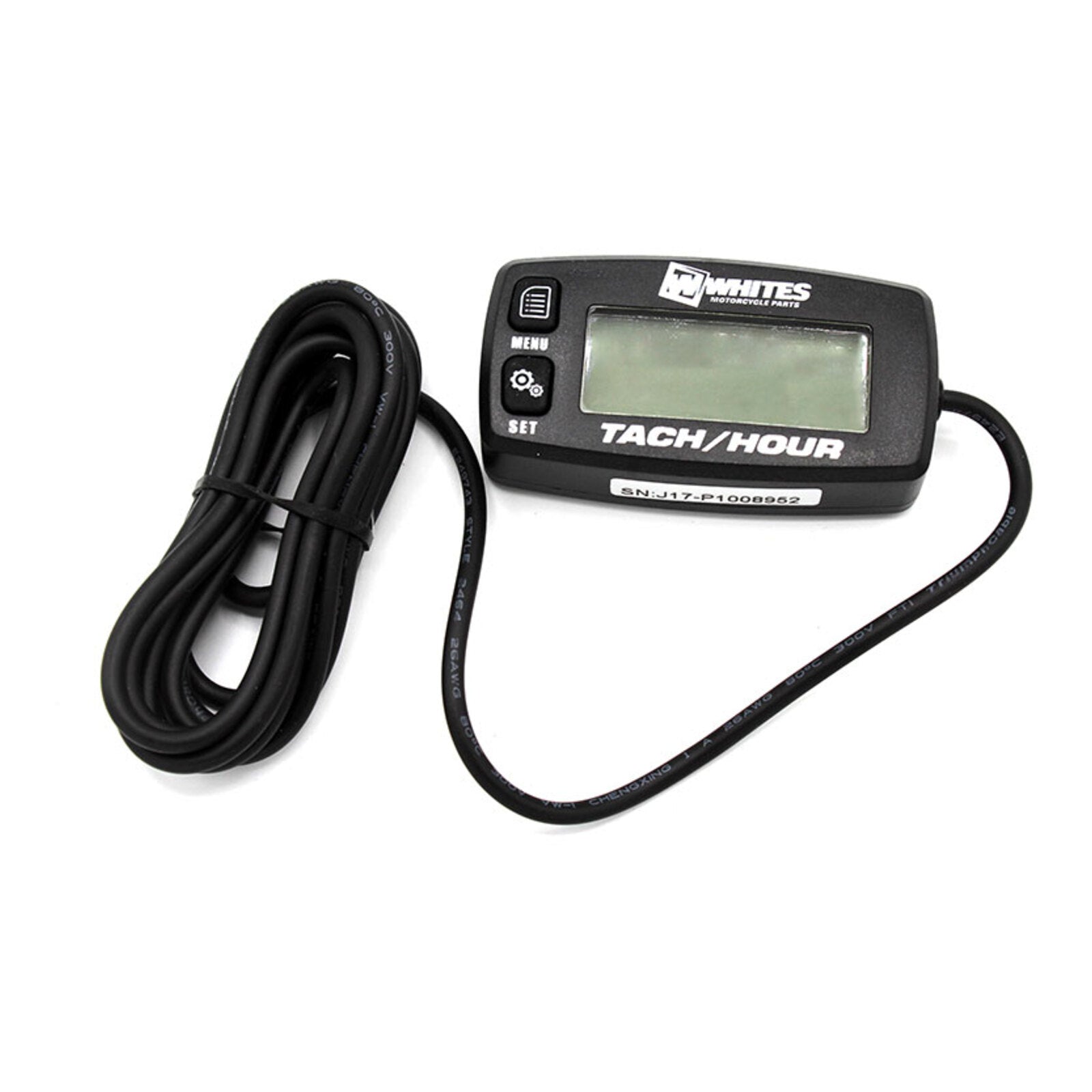 Whites Hour Tacho Meter - Black