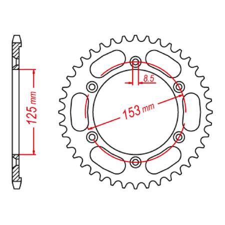 XAM Sprocket Kit Honda XR90L '17- 15/52 (OE#428)
