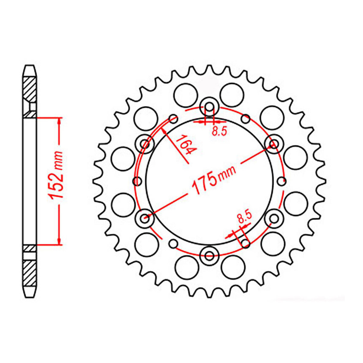 XAM Sprocket Kit Yamaha YZ250 '94-'97 13/49