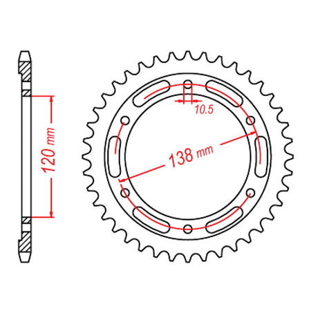 XAM Sprocket Kit Honda CBR250R '11- X-Ring Gold 14/38