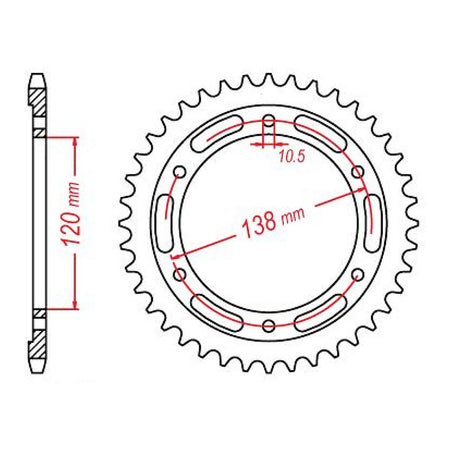 XAM Sprocket Kit Honda CBR300R '14-'16 X-Ring Gold 14/36